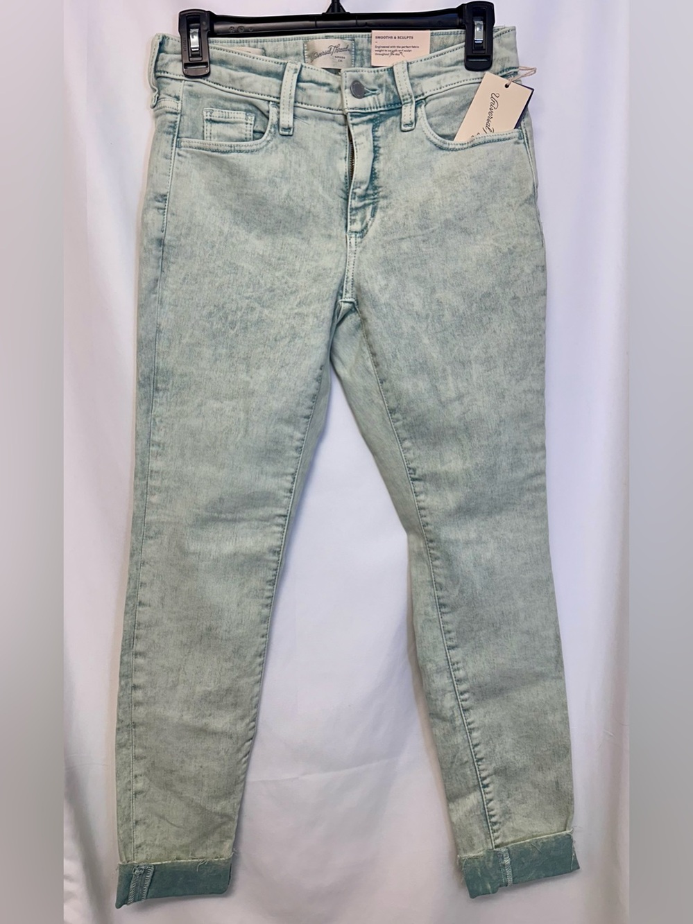 Universal Thread High-Rise Skinny Jeans Mint Green Size 00 / 24R NWT